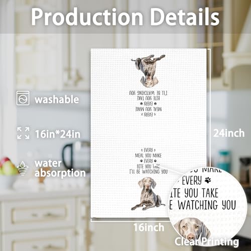 Weimaraner Variation Kitchen Towel 16x24 | OINDADE Weimaraner Gifts for Dog Lovers