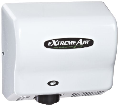 American Dryer ExtremeAir EXT7-M Steel High-Speed Hand Dryer, 12-15 Sec, White Epoxy Finish