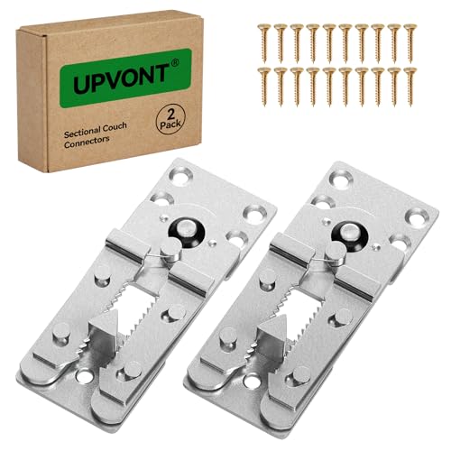 Interlocking Sectional Couch Connectors - Heavy Duty Sofa Clips (2 Pack)