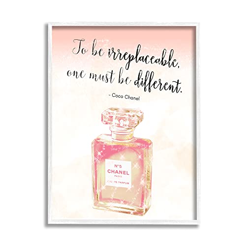 Stupell Industries Being Different Fashion Designer Quote Shimmer Pink Perfume, Design by Ziwei Li