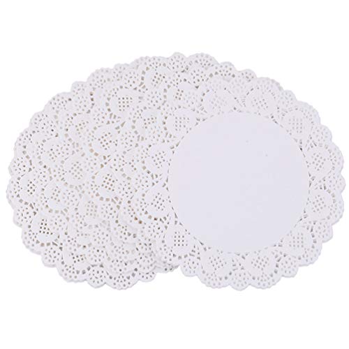10.5-Inch White Lace Paper Doilies - Decorative Disposable Placemats (100 PK)