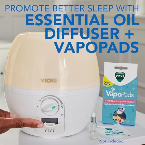 3-in-1 Cool Mist Humidifier, Essential Oil Diffuser and Night Light for Nursery