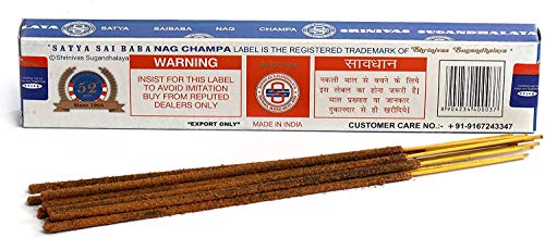 Nag Champa Incense Sticks - 3 Packs of 15g Joss Sticks