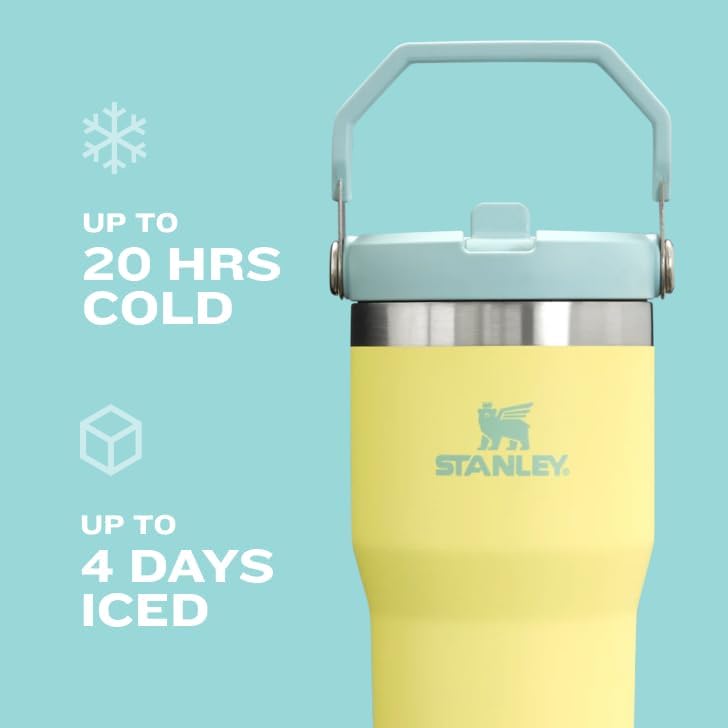 STANLEY IceFlow 2.0 Tumbler - 40 oz Insulated Water Bottle with Flip Straw & Handle | BPA-Free Rose Quartz