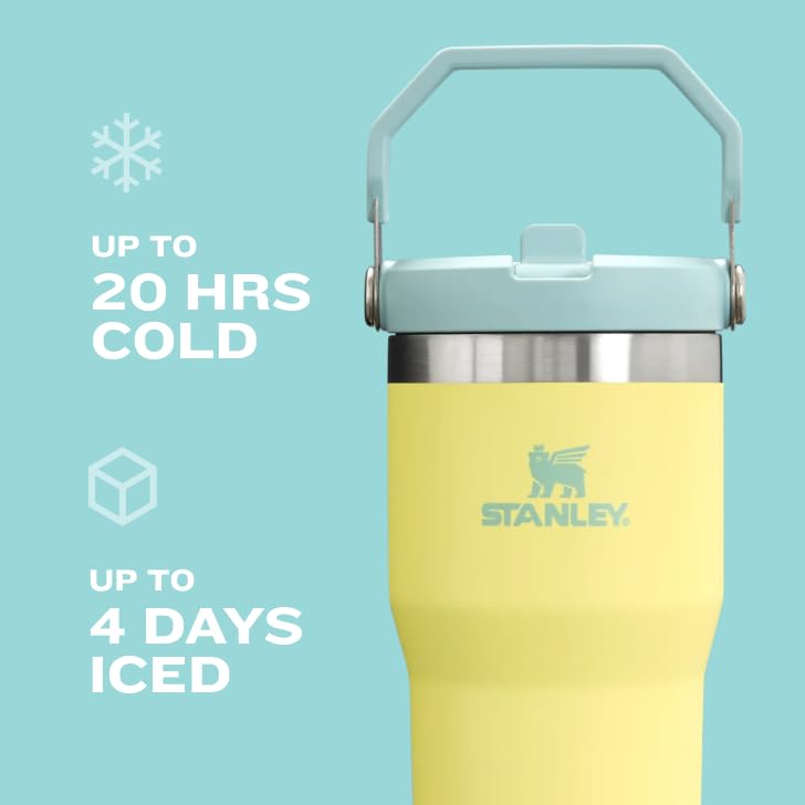 Stanley IceFlow 30 oz Insulated Water Bottle with Flip Straw Rose Quartz