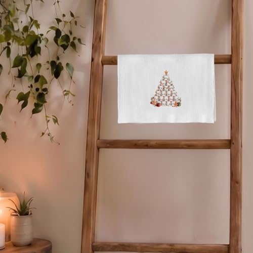 RKQIEG Funny Christmas Hand Towels for Bathroom - Christmas Bathroom Decor