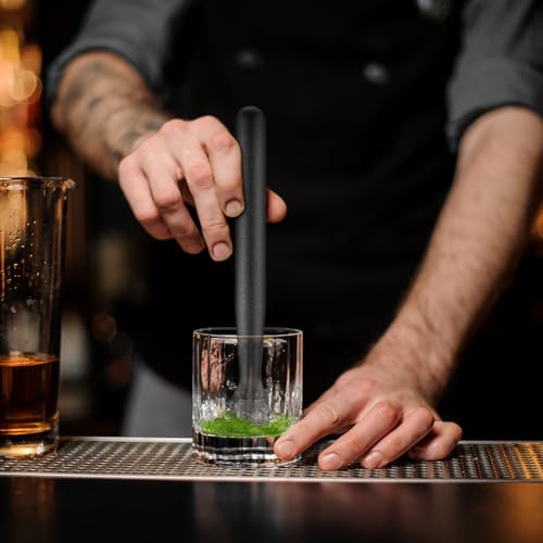 Baderke 8 Inch Plastic Cocktail Muddler Classic Set of 8 - Bar & Drink Tools