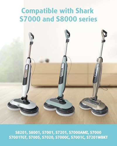 2-Pack Upgraded Steam Mop Brush Pads for Hard Sealed Floors