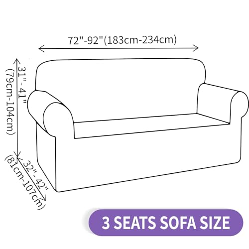 Super Stretch Sofa Slipcover (72"-92") - Non-Slip Pet-Friendly Couch Cover