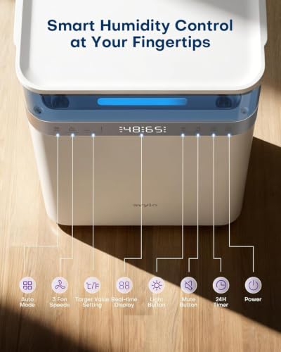 Large Basement Dehumidifier with Pump and Hose 90 Pints for Home