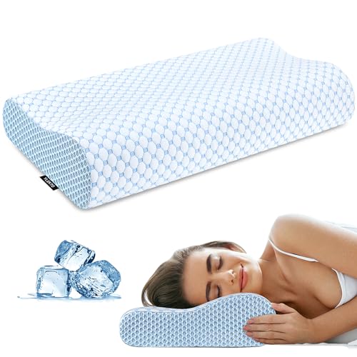 Ergonomic Cervical Pillow for Neck Pain Relief - Adjustable Memory Foam