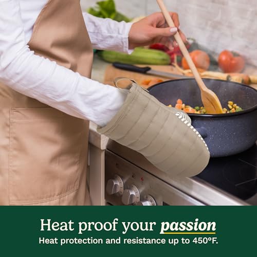 Mini Silicone Oven Mitts - 2-Pack Heat Resistant Pot Holders, 5.5" x 8"