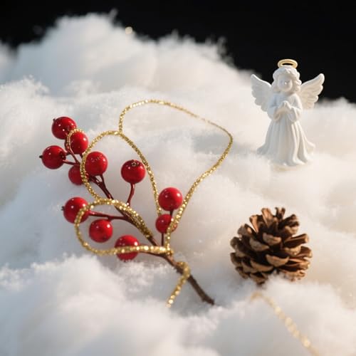 GlyinnHe Christmas Fake Snow Decor, Artificial Clouds Cotton Fluffy
