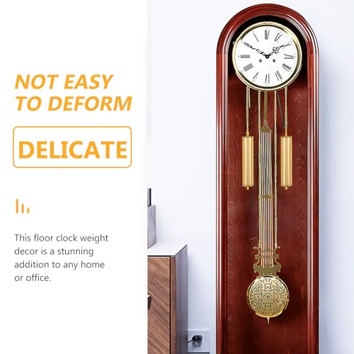 Clock Weight Replacement Kit with Chains and Hooks for Floor Clocks