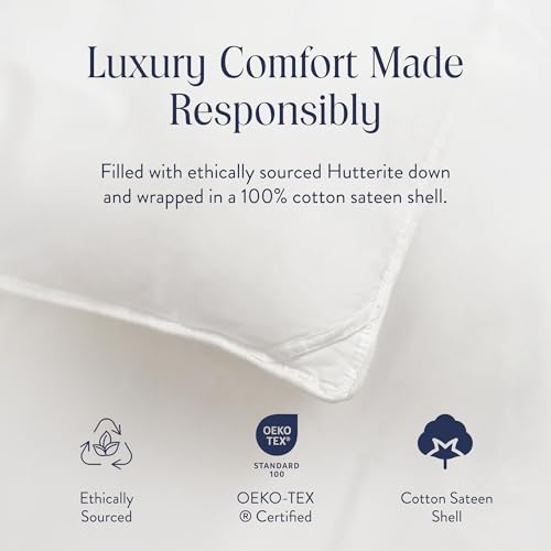 Premium Canadian Down Comforter - Lightweight & Breathable Full/Queen