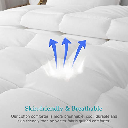 Oaken-Cat Queen Down Alternative Comforter - All Season White Duvet Insert