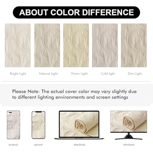 Waterproof Recliner Chair Cover with Non-Slip Design, 23.6"