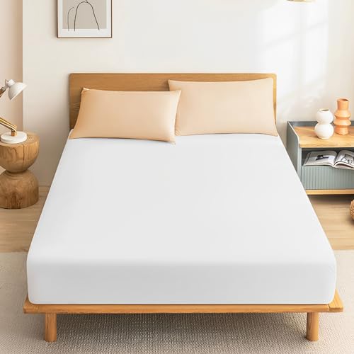 Waterproof Zippered Mattress Protector, Queen Size 60x80, 10 Inch Deep
