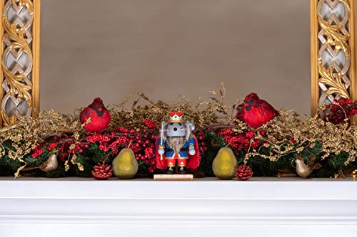 Clever Creations 7 Inch Mouse King Wooden Nutcracker - Festive Christmas Decor
