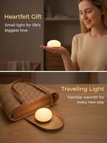 Dimmable Nursery Baby Night Light - Soft Silicone Touch Lamp for Feeding