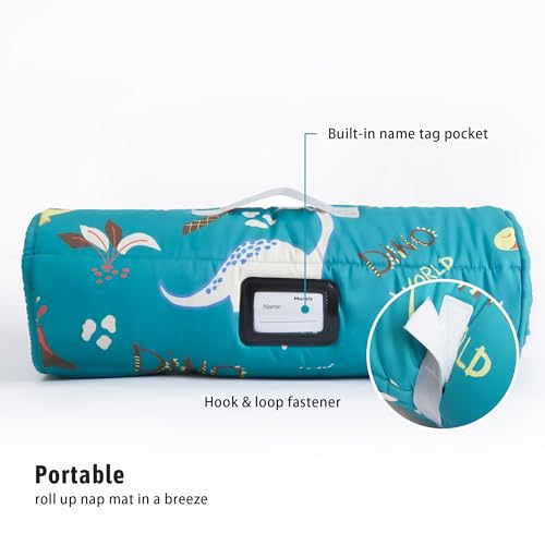 MORAIS Toddler Nap Mat with Pillow & Blanket - 52" x 20" Daycare Sleeping Bag