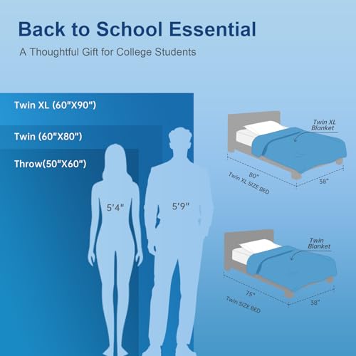 KMUSET Cooling Blanket Twin (60"x80") - Lightweight Summer Cold Blanket