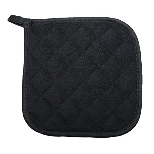 5-Piece Cotton Pot Holder Set, 8x8 Inch Heat-Resistant Kitchen Hot Pads