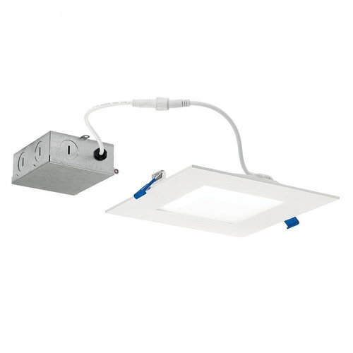 Kichler Direct-to-Ceiling 6 inch Square Slim 27K LED Downlight in White