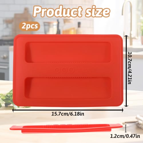 2-Piece Silicone Toaster Dust Cover - Universal 2-Slice Kitchen Appliance Lid