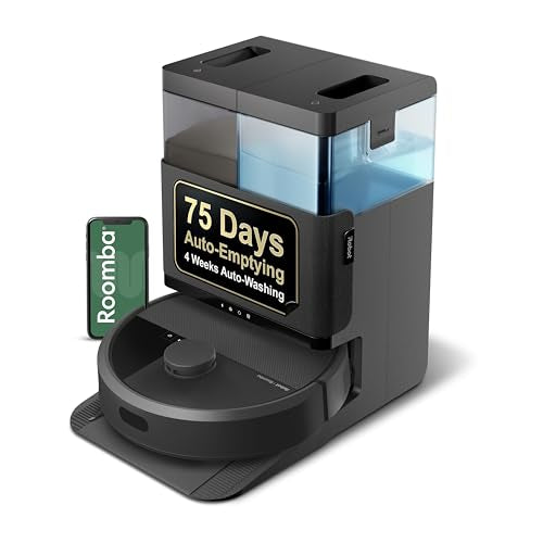 Robot Vacuum and Mop with AutoWash Dock, LiDAR Navigation & Self-Cleaning