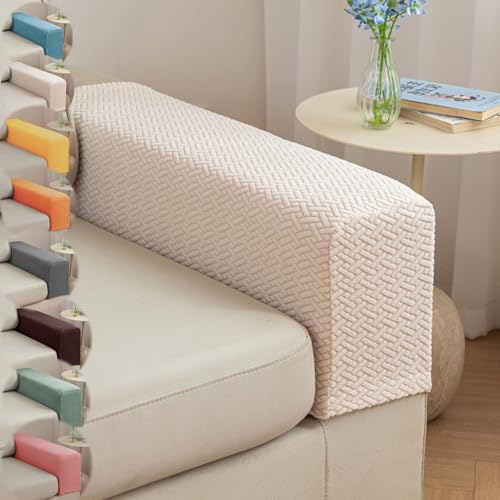 Stretch Sofa Arm Covers Set of 2 - Non-Slip Armrest Protectors