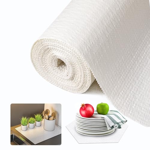 Beautysaid Non-Adhesive Shelf and Drawer Liner for Kitchen Cabinets