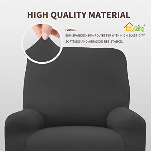 Stretch Recliner Chair Slipcover - Dark Gray Washable Protector