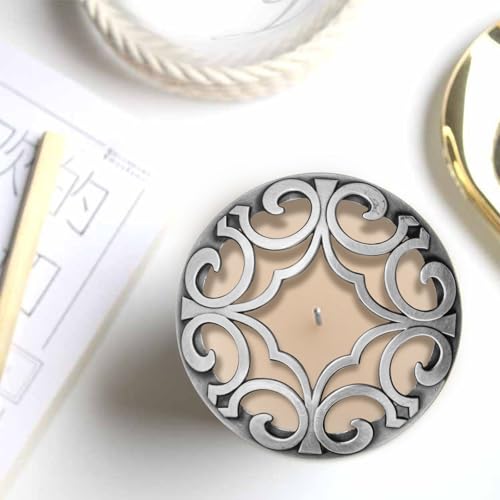 Metal Candle Topper Lids for Jar Candles - Burn Evenly Covers (2-Pack)