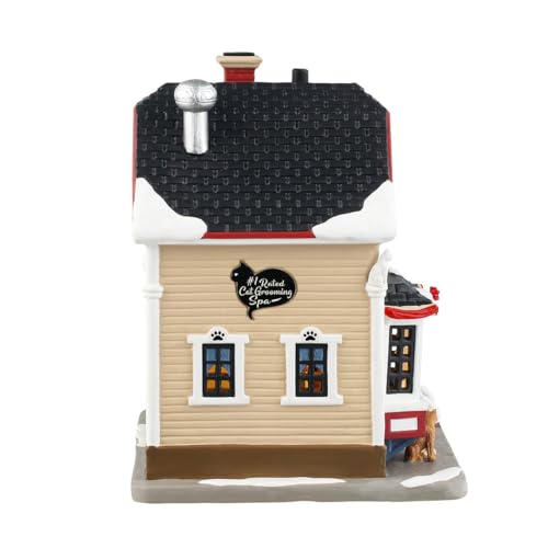 Lemax Coco's Cat Grooming Spa #45259 - Collectible Lighted Christmas Village Building