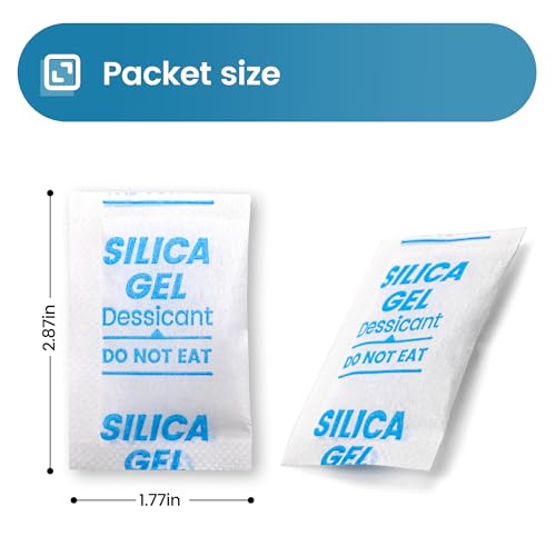 50PCS 5g Silica Gel Packets Rechargeable Moisture Absorbers