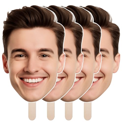 Custom Big Head Cutout on a Stick – Personalized Photo Party Prop