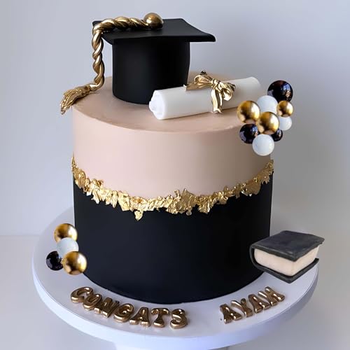24pcs Graduation Cake Topper Set Class of 2026 Party Decorations