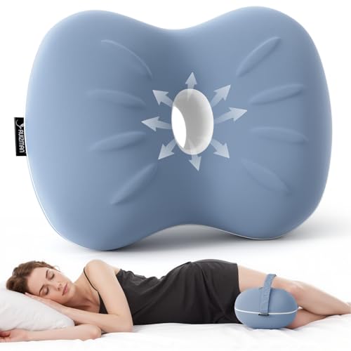 Cooling Knee Pillow for Side Sleepers - Memory Foam Support
