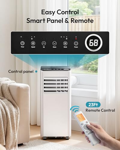 Portable Air Conditioner 8,000 BTU for Rooms Up to 350 Sq. Ft.