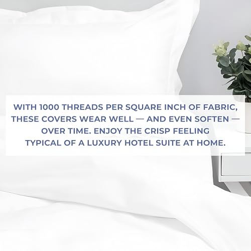 Oversized King Duvet Cover 120"x98" - 100% Egyptian Cotton, 1000 TC