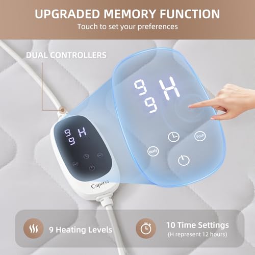 Heated Mattress Pad with Multi-Zone Control - Queen Size 60''x80''