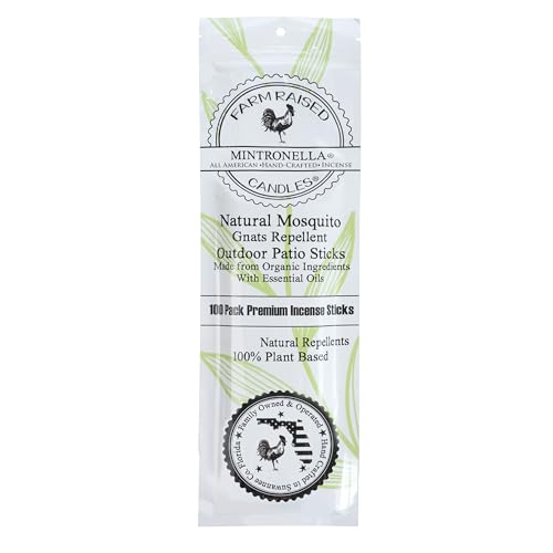 Citronella & Peppermint Mosquito Repellent Incense Sticks - 100 Pack