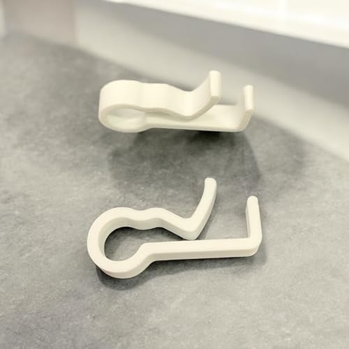 Weather-Resistant Christmas Light Hangers with Locking Tab - 100 Pack