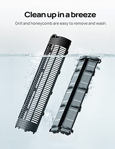 Evaporative Air Cooler - 40" Oscillating Tower Fan with Remote, 4 Speeds, Ice Packs, 7H Timer, Black