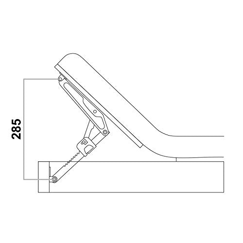 Adjustable Ratchet Headrest Fitting for Beds, Desks, and Drafting Tables