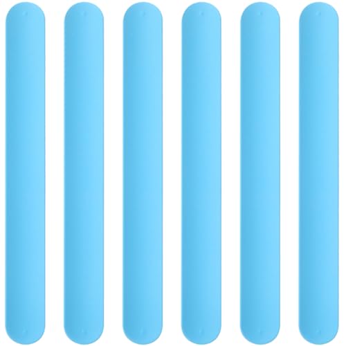 Lake Blue Silicone Rubber Slap Bracelets - Safe & Soft Wristbands for Kids & Adults