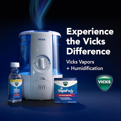 Cool Mist Humidifier 1.2 Gal 40-Hour Runtime for Bedroom