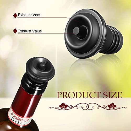 Reusable Silicone Vacuum Wine Stoppers - Airtight Bottle Savers (24 Pack)