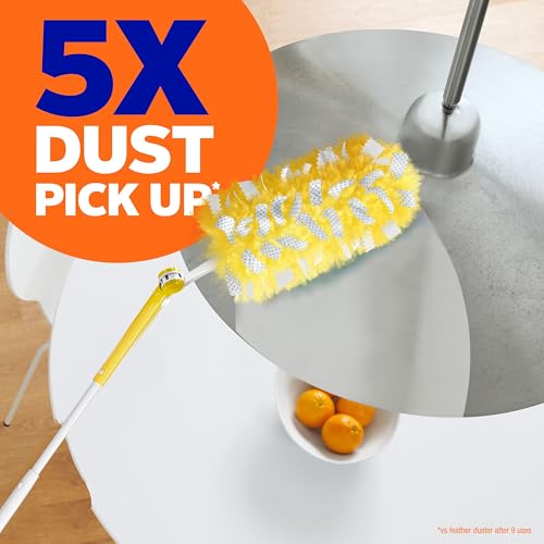 Extendable Duster Cleaning Kit with 3 ft Handle and 12 Heavy-Duty Refills